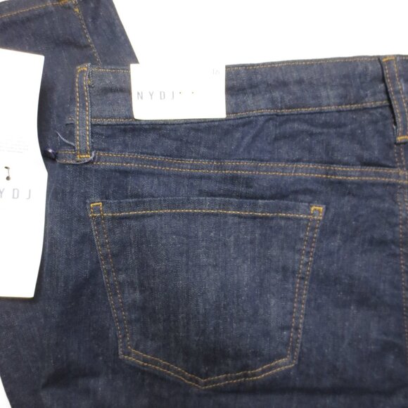NWT NYDJ womens BLUE denim JEANS skinny DARK WASH high waist STRETCH size 16 - Picture 10 of 12
